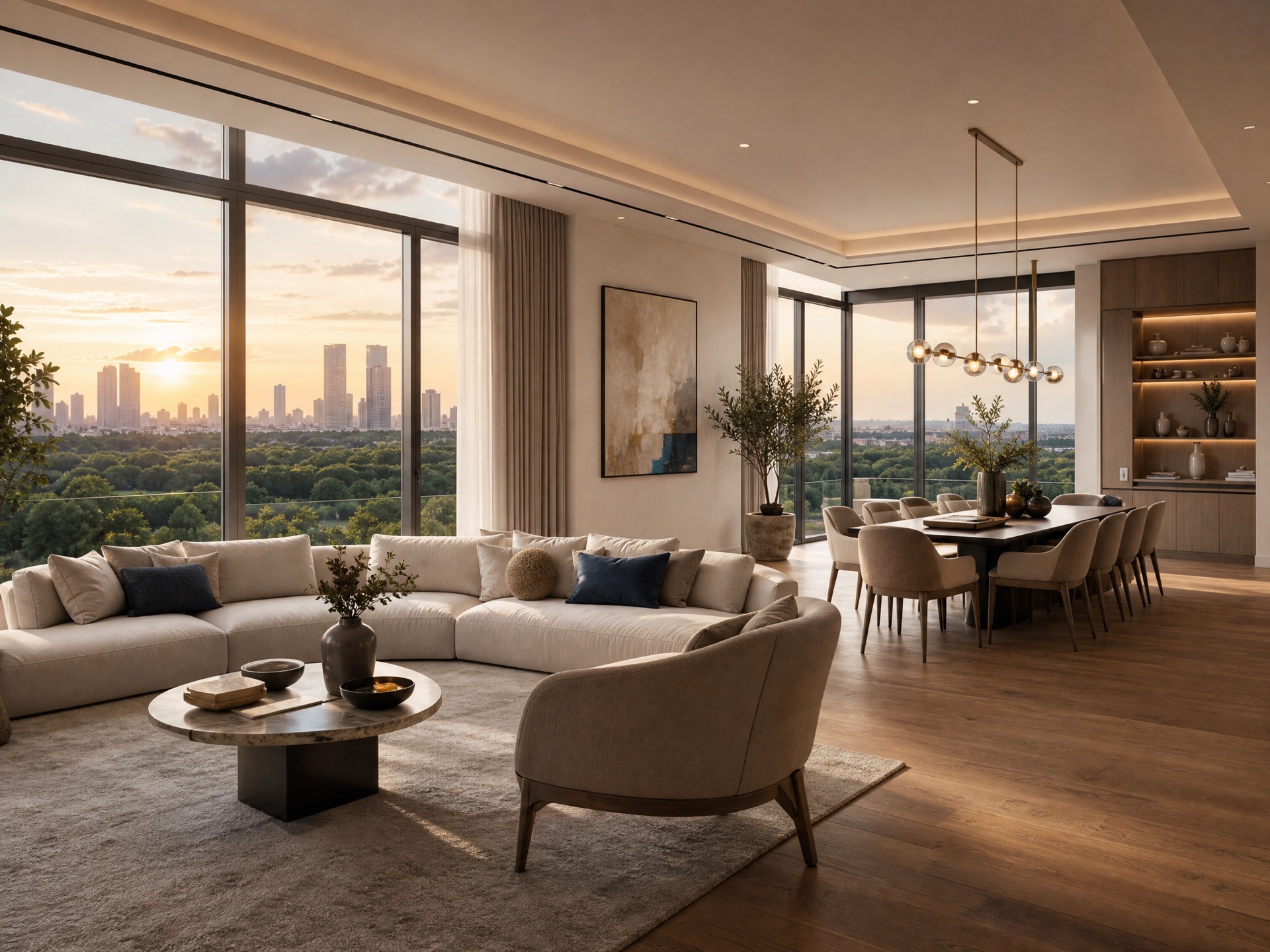 3 BHK residence — interior preview